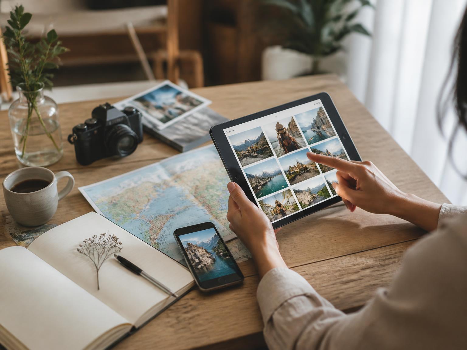 Researching holiday ideas before planning a trip